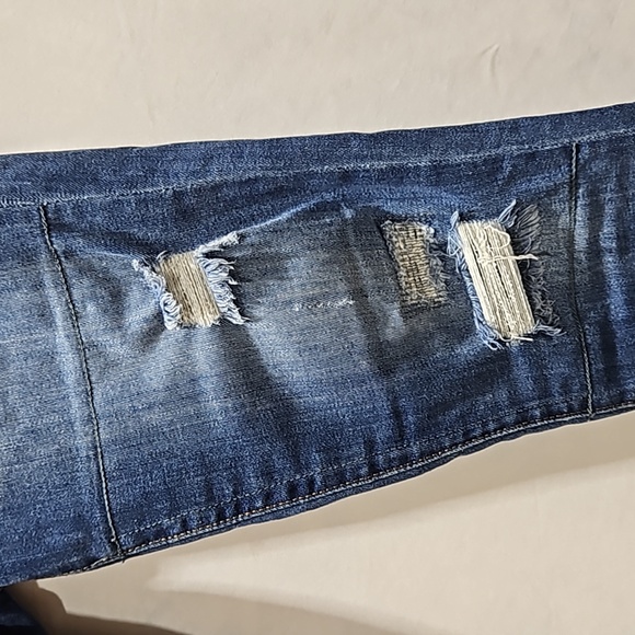 Banana Republic, Premium Denim Jeans, Distressed, Sz 28, Skinny Ankle, Cotton - Picture 11 of 16
